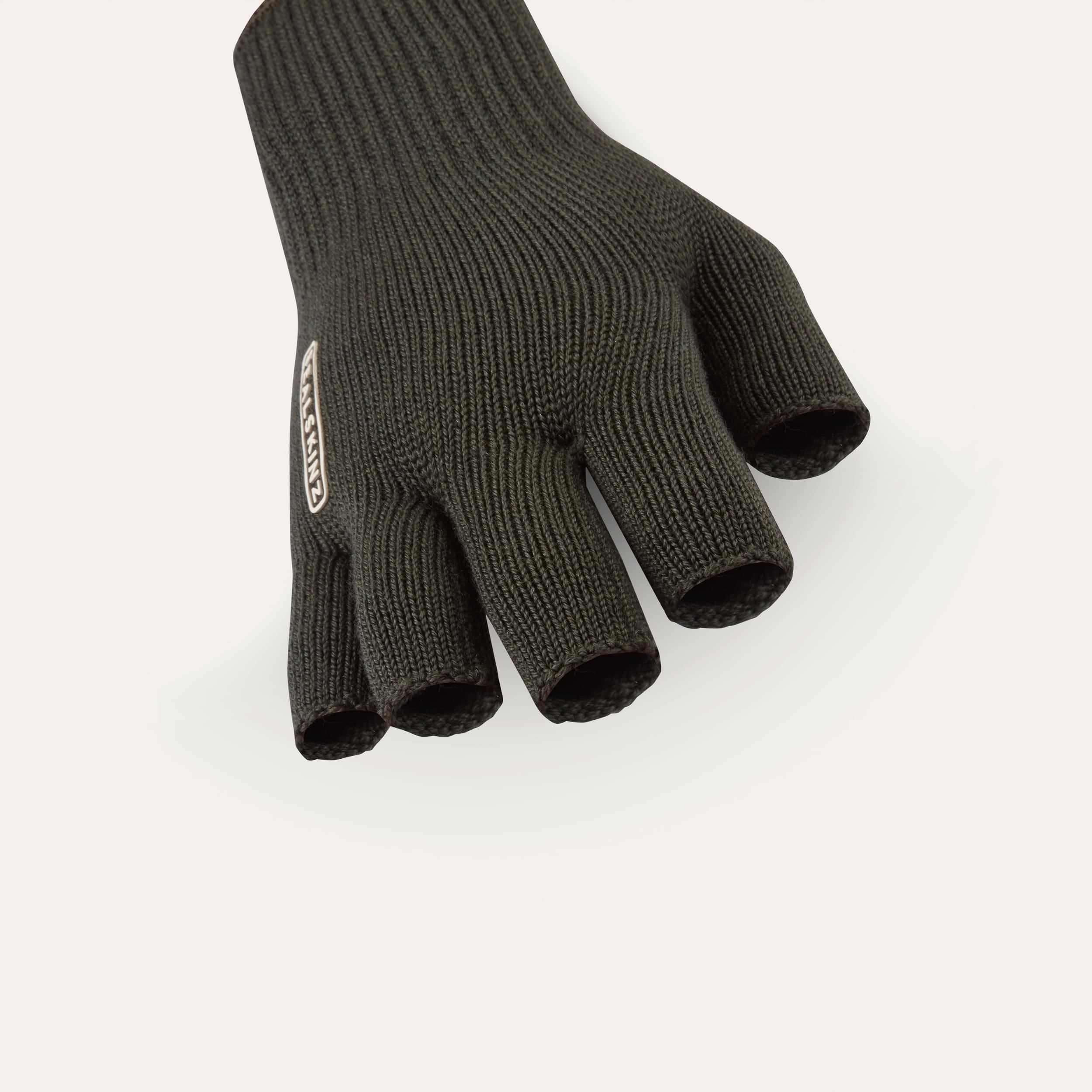 Sealskinz Thornham Solo Merino Black Mittens ONE Adult