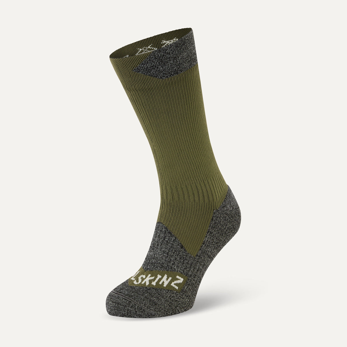 2XU Hyoptik Reflective Compression Socks Grey Green NEW Mens Sz XS Youth  4.5-7